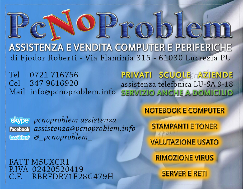 PcNoProblem - Assistenza e Vendita Computer